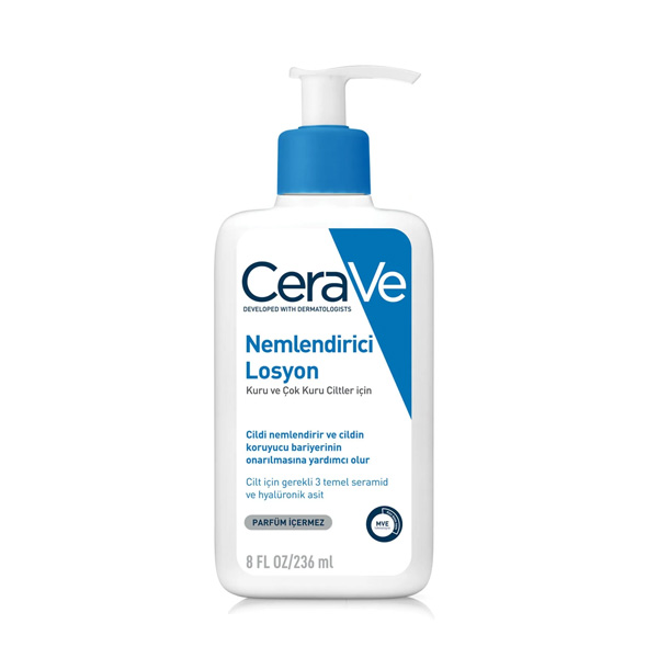 CeraVe Nemlendirici Losyon Kuru Ciltler Seramid Ve Hyalüronik Asit Içerikli Yüz Vücut 236ml